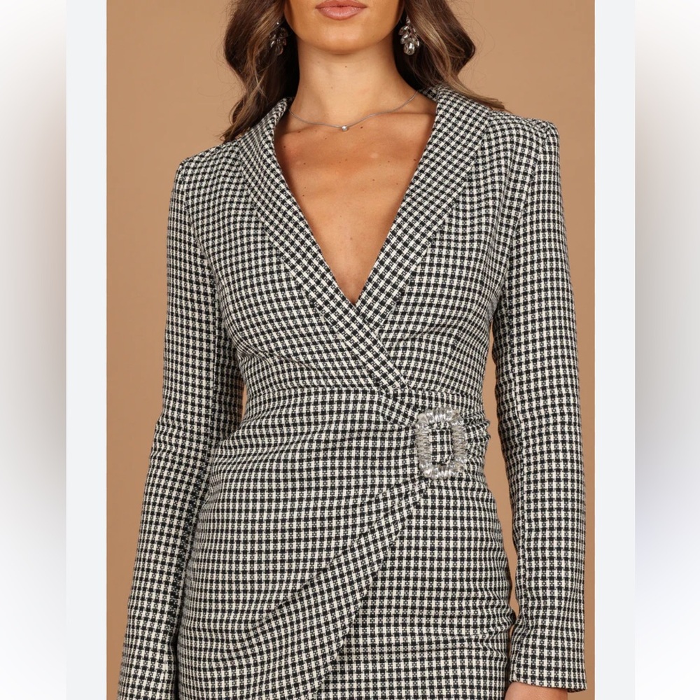 Petal and Pup Tweed Blazer Mini Dress